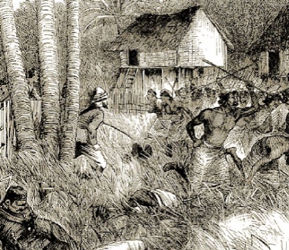 Battle with the Malays